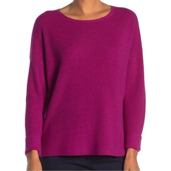 Eileen Fisher Merino Wool Oversized Sweater - Picture 1 of 9